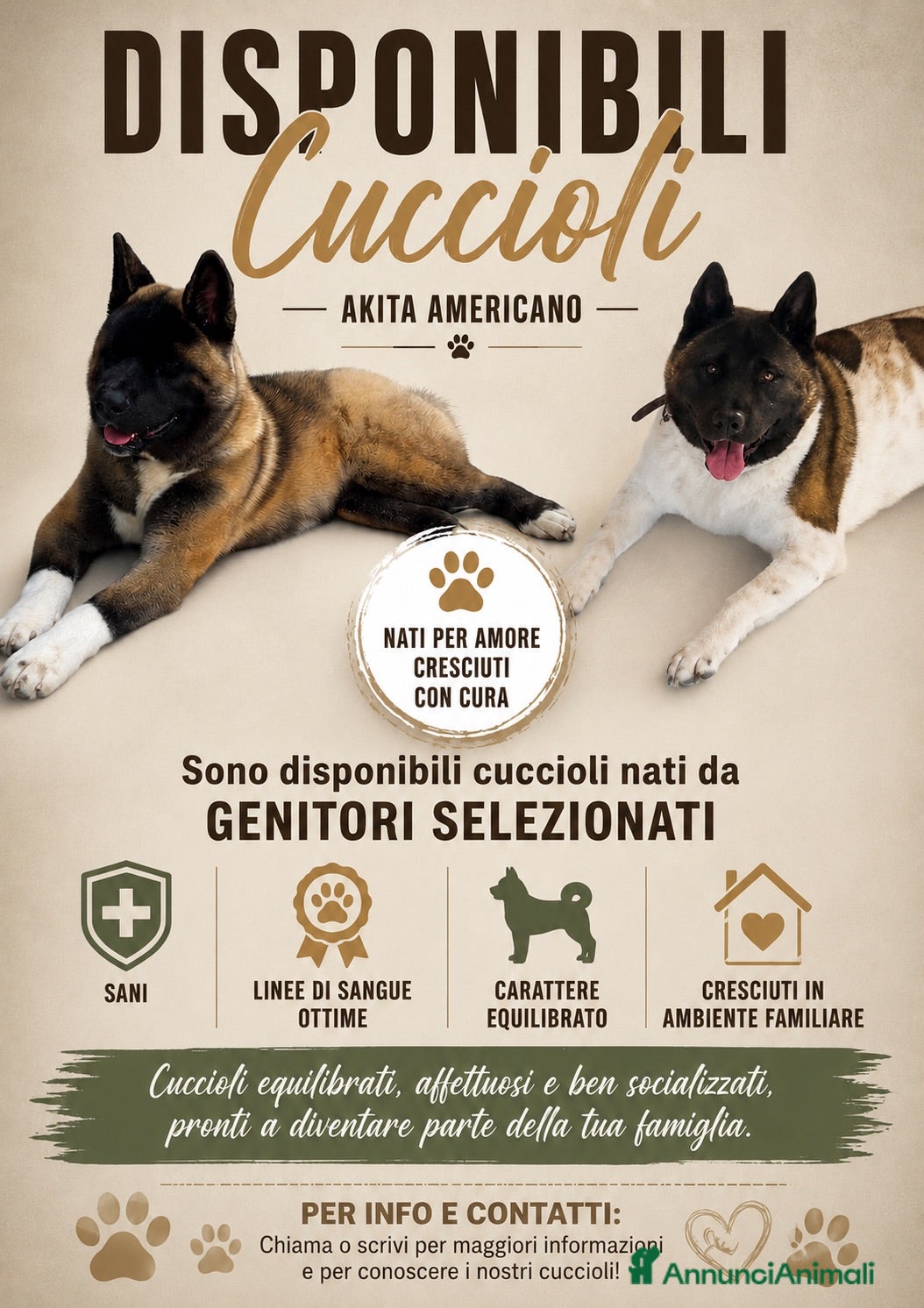 Akita Americano cani Prezzo bomba cuccioli di akita - Annuncio 1