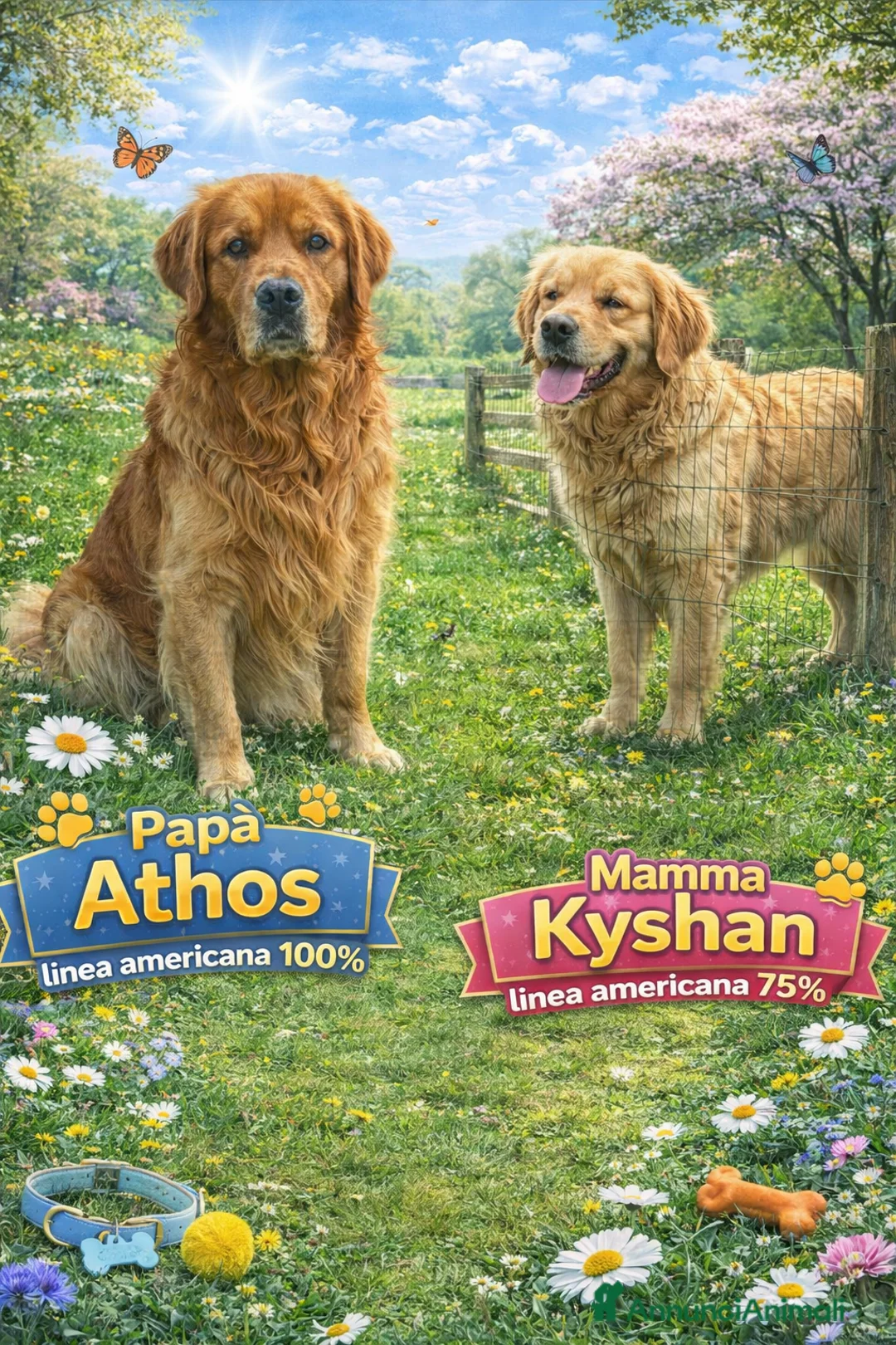 Golden Retriever cani in vendita: Cuccioli Golden retriever 90% linea americana  - Annuncio 1