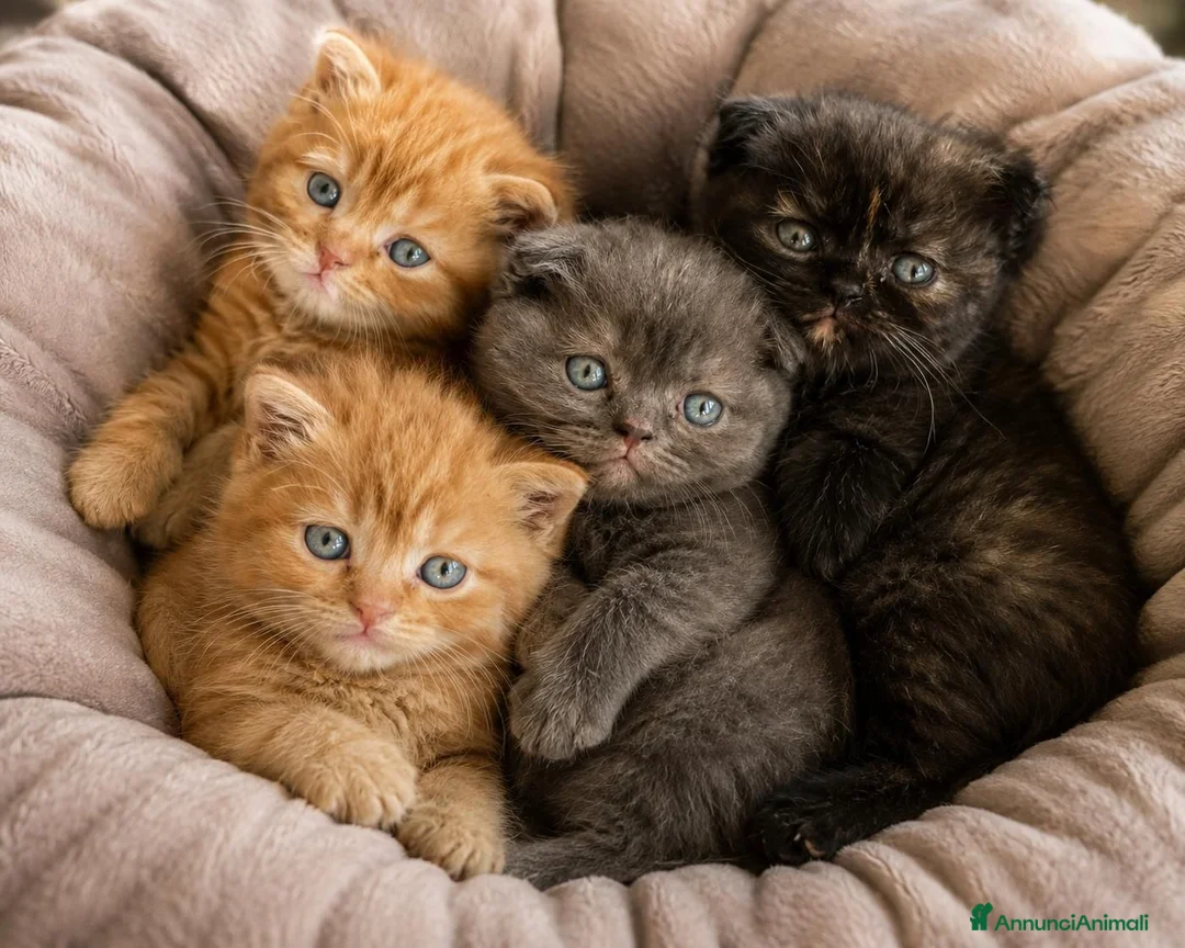 Scottish gatti in vendita: Cuccioli scottish fold e straight  - Annuncio 1