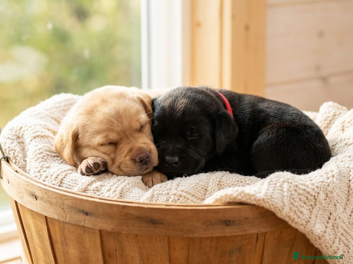 Labrador cani Cuccioli di Labrador retriever neri e gialli - Annuncio 1