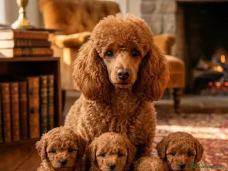 Barboncino cani Barboncini toy manto rosso - Annuncio 2