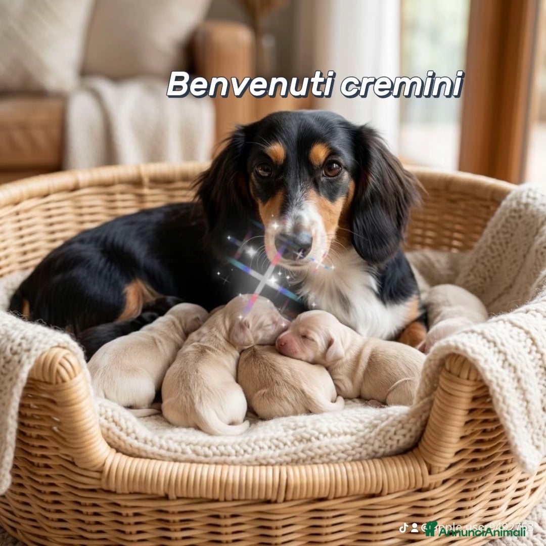Bassotto cani bassotti pelo lungo color crema - Annuncio 29